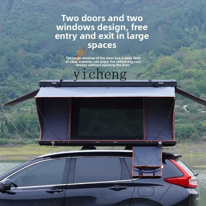

ZZ aluminum alloy hard roof tent car tent hydraulic automatic sunroof into solar outdoor camping