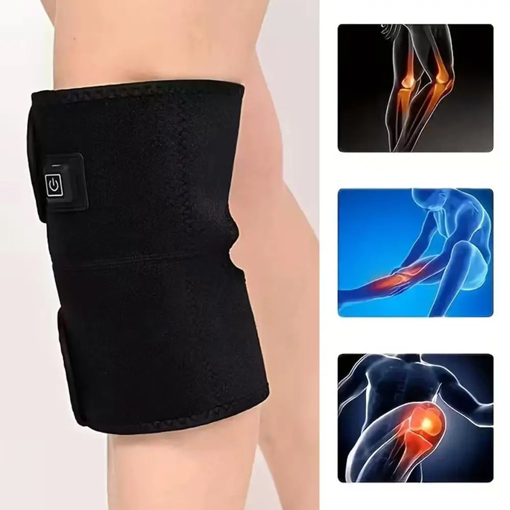 

1pc Electric Knee Pads Knee Support For Men USB Heated Knee Wrap Knee Warmers Knee Brace Portable Legs Heating Pad Knee Sle B3F7