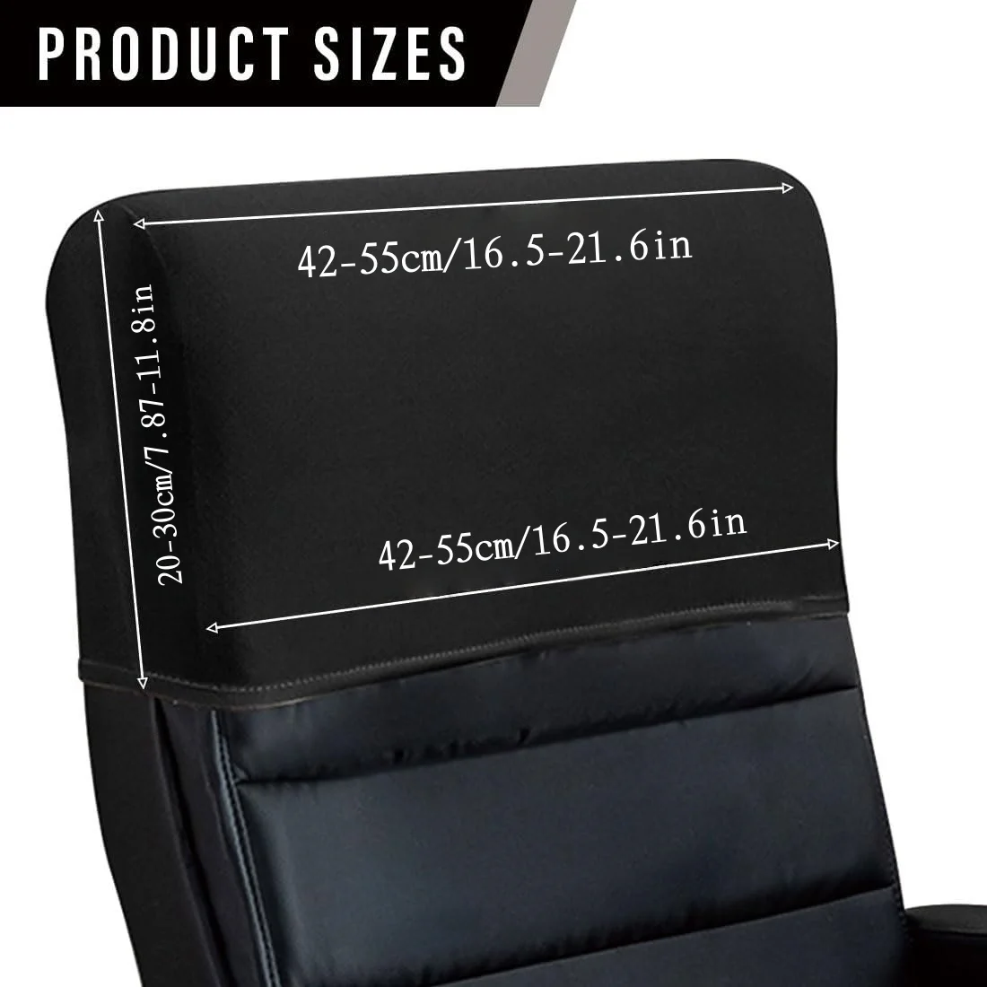 1pc Dustproof Chair Cover, Office Chair Protector, Soft Silk Elastic Backrest Protector, Office Dustproof Head Pillowcase