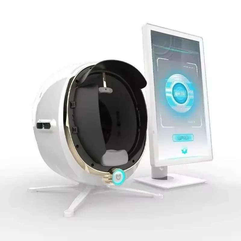3D AI Facial Skin Analyzer Skin Tone Detection Machine Multi Plugs EU US JP ZA Home Salon Skin Analysis Beauty Equipment
