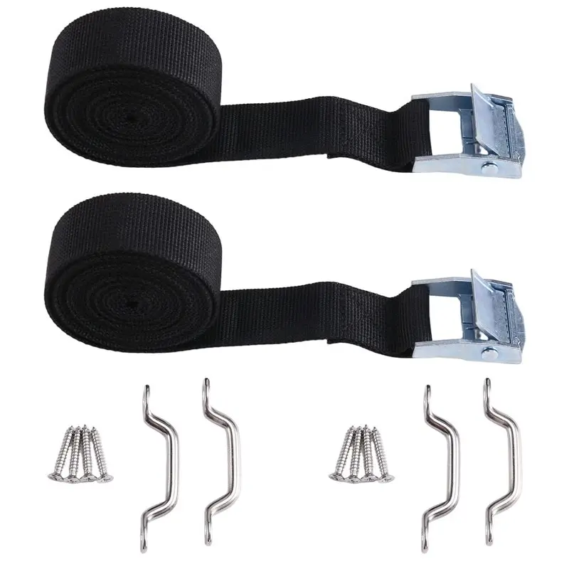 Hot Selling-For RV Battery Box Hold Down Straps& Tie Down Strap Kits With Mounting Brackets Screws For RV Trailer Boat Cooler,Fo