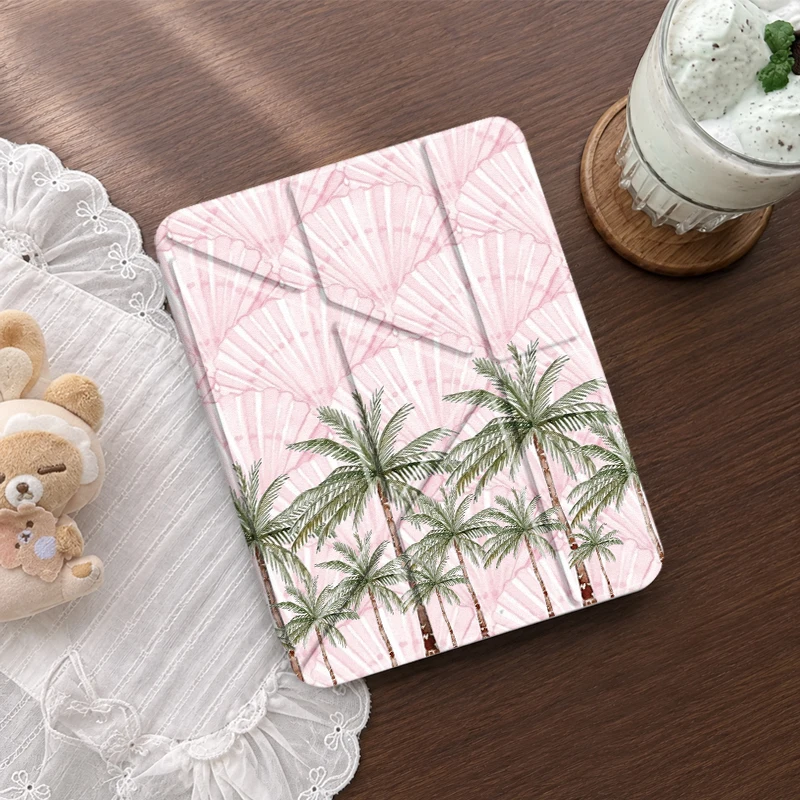 Y‑fold Flip Shell for iPad11,7/8/9 10.2,Pro9.7,Air1/2,Pro10.5,Air4/5,Air8/11(M2/M3/M4),Pro11,Mini6/7,Reinforced Corners