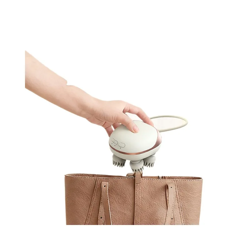 Portable Mini Electric Scalp Massager, Claw Head Massager with Heating, Relaxing Massage Tool