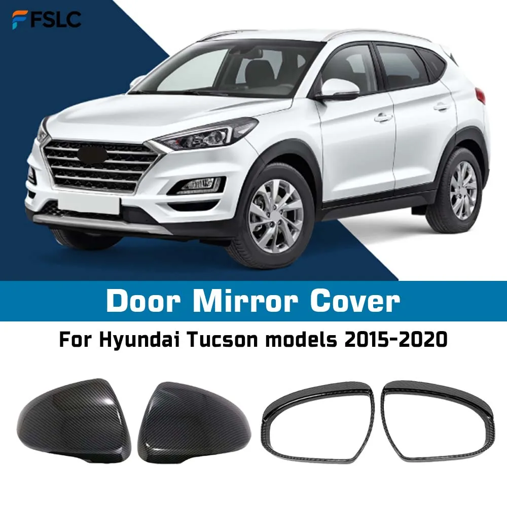 

⭐ Оригинальный ⭐ Накладки на зеркала заднего вида для Hyundai Tucson 2015-2020, карбоновые, аксессуары для автомобиля, защита от дождя, стайлинг