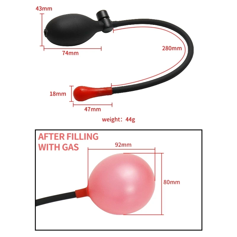 Balloon Plug Inflatable Anal Expander Pump Expandable Butt Plug Bdsm Prostate Massage Ass Anal Dilator Sex Toys for Men Women