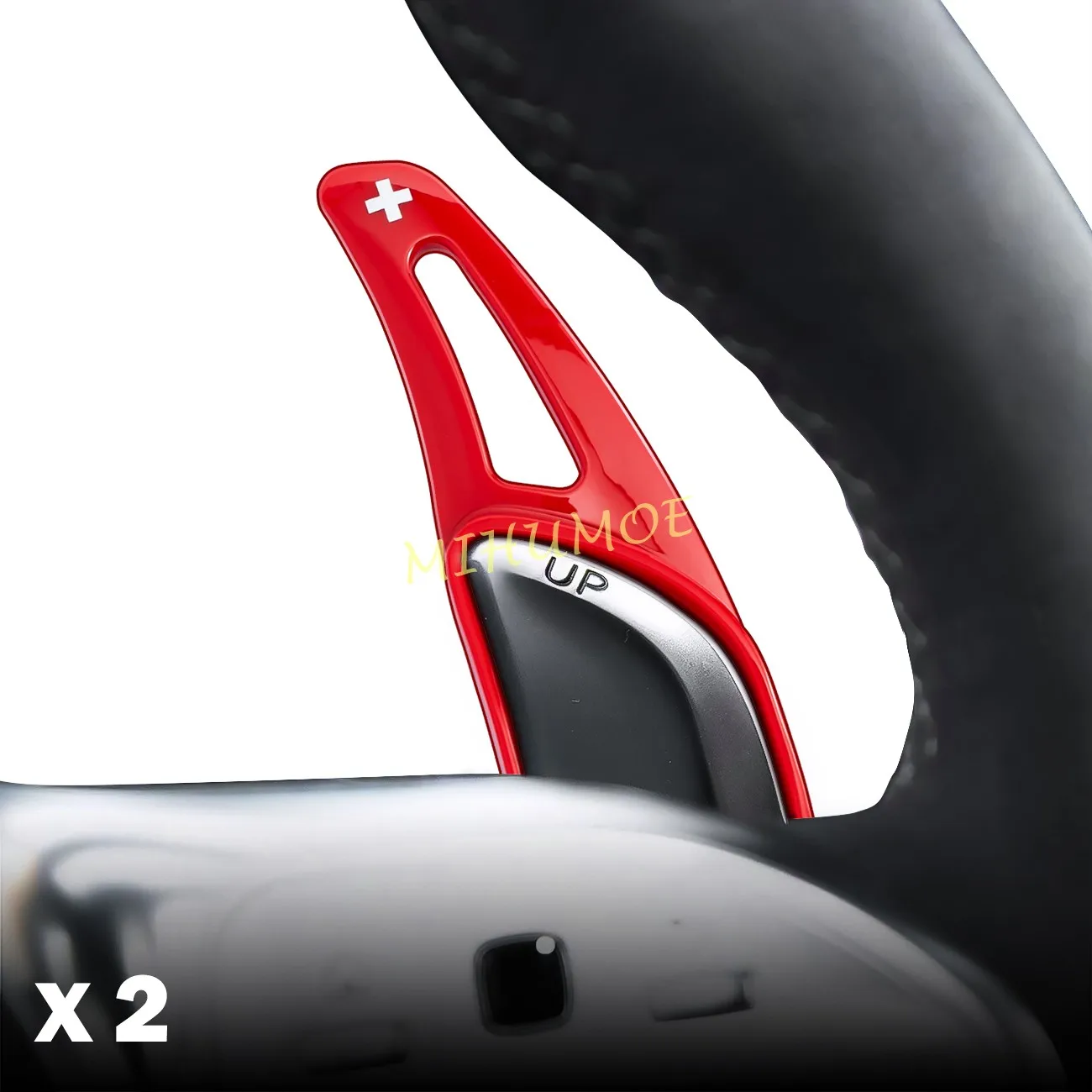 التحول مجداف لمرسيدس بنز AMG A45 C45 E53 S63 S65 CLA35 CLS63 GLA45 GLE53 عجلة توجيه سيارة التحول مجداف تمديد 2 قطعة