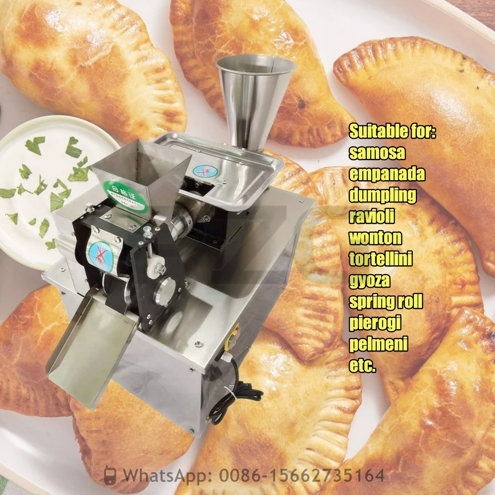 Forma spersonalizowana automatyczna pierogi maszyna do produkcji samosy Empanada Patty maszyna do wytwarzania produktów na ziarno dla restauracji w