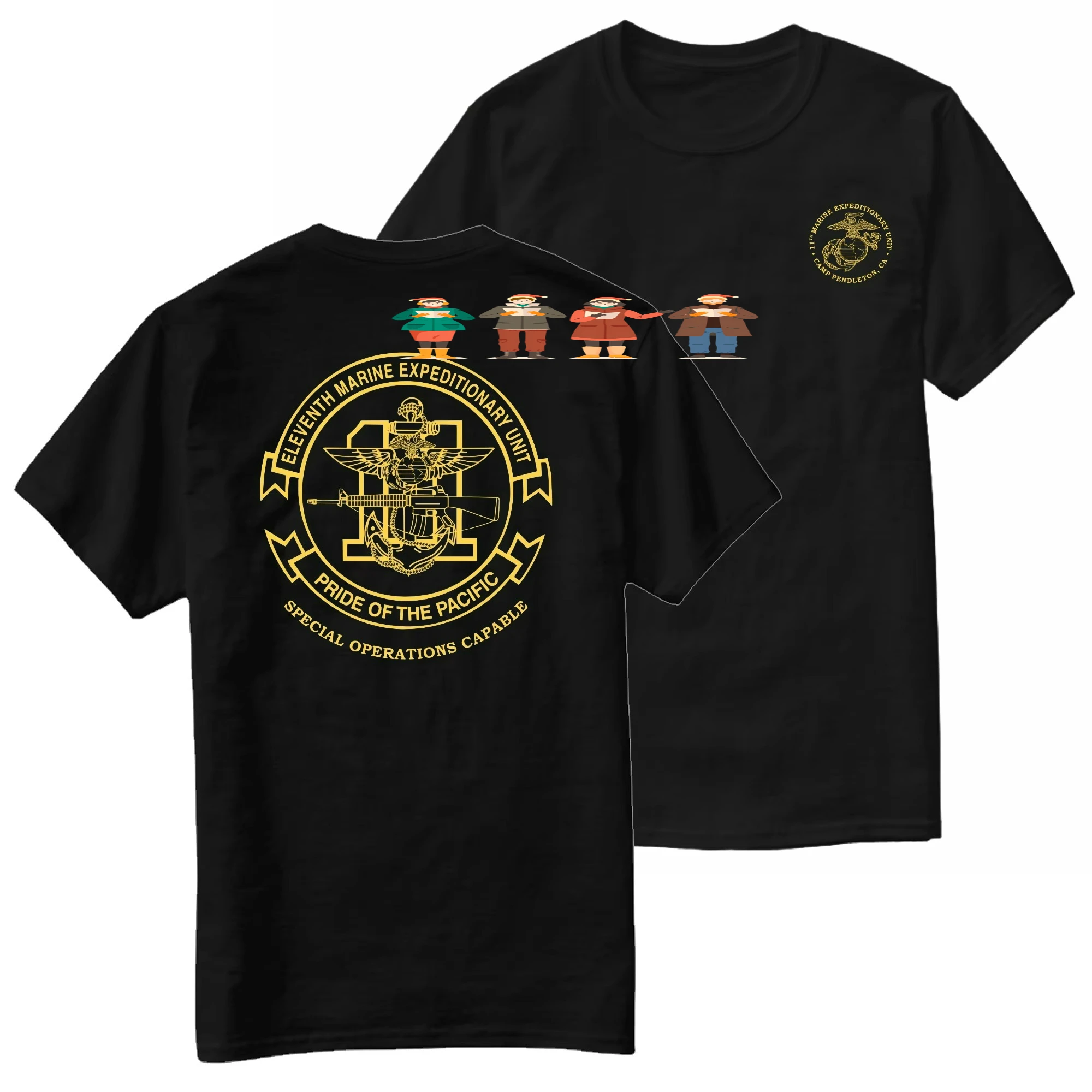 US Marine Corps 11th Marine Expeditionary Unit T-Shirt 100% Cotton O-Neck Summer Short Sleeve Casual Mens T-shirt Size S-3XL