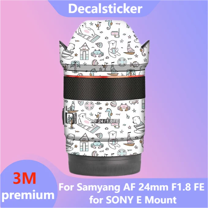 For Samyang AF 24mm F1.8 FE for SONY E Mount Lens Sticker Protective Skin Decal Film Anti-Scratch Protector Coat AF24 F/1.8FE