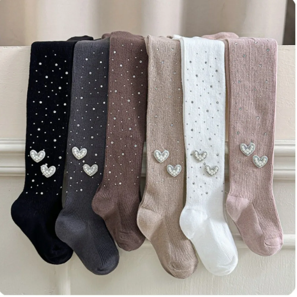 Girls' pantyhose sparkling diamond baby tights kids girl stockings soft cotton tight pants for little girls pantyhose clothes