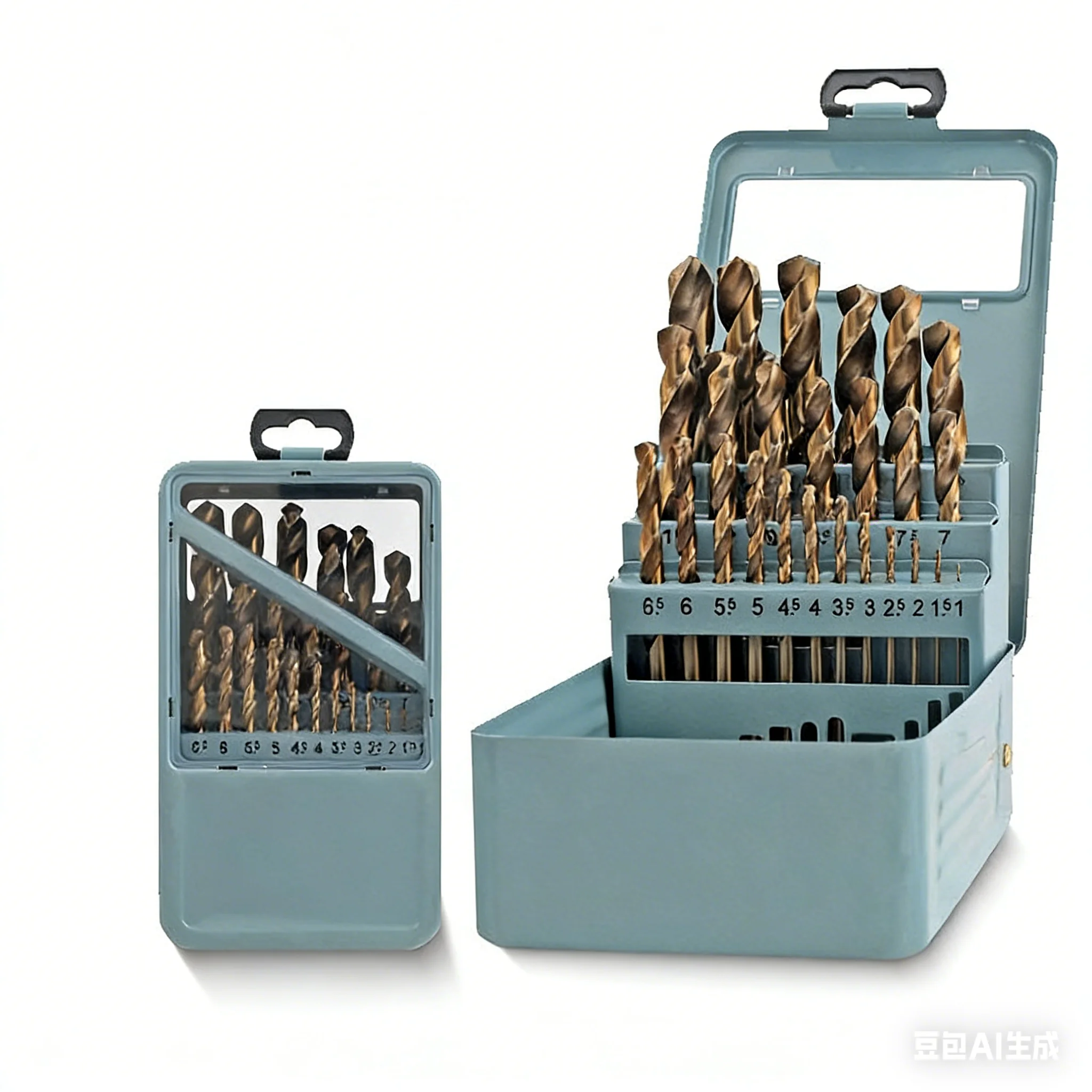 

13/19/25 PCS Boxed 6542 HSS Straight Shank Twist Drill Bit Set 1-13mm, Suitable for Iron, Aluminum, Copper and Thin Materials