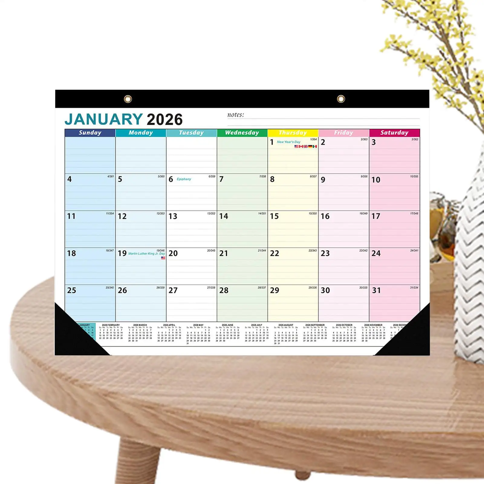 マンスリーウォールカレンダー 18 マンスリーウォールカレンダー 美的オーガナイザー プランナー 長期的なデザイン 仕事 家族 教室 キッチン用