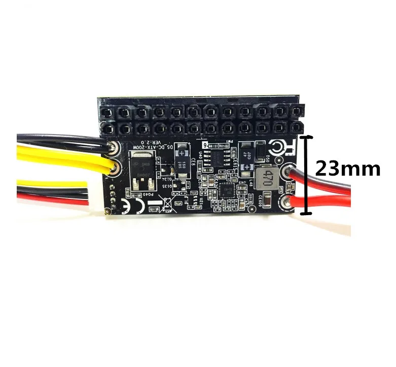 Imagem -02 - Mini Itx Módulo de Alta Alimentação Atualização Interruptor Atx Psu Automático 300w dc 12v Input 24pin Pico