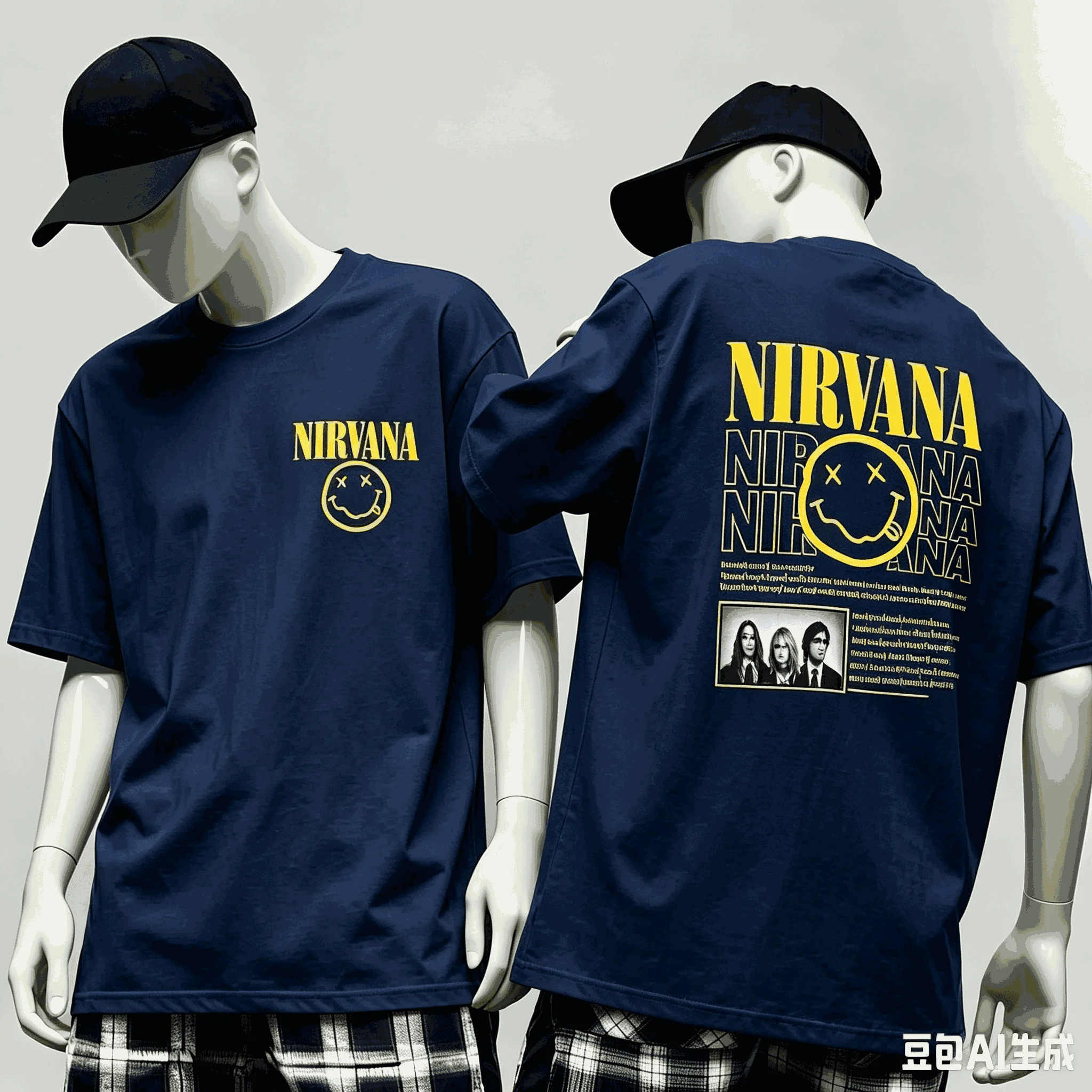 Nirvana hot band Graphic Print T-Shirt ror fansWomen Men Cotton Casual Streetwear Fashion Oversized Top Summer New high quality