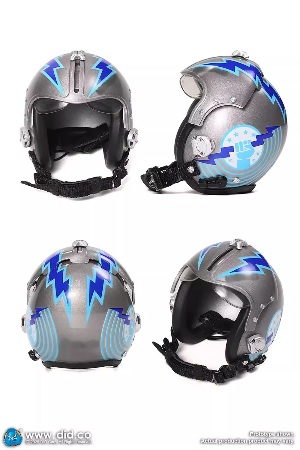 

DID MA80182 US. Solider Piolet Operation Helmet Red Silver Color Dog Tab PVC Material For 12" Doll Scene Component 1/6