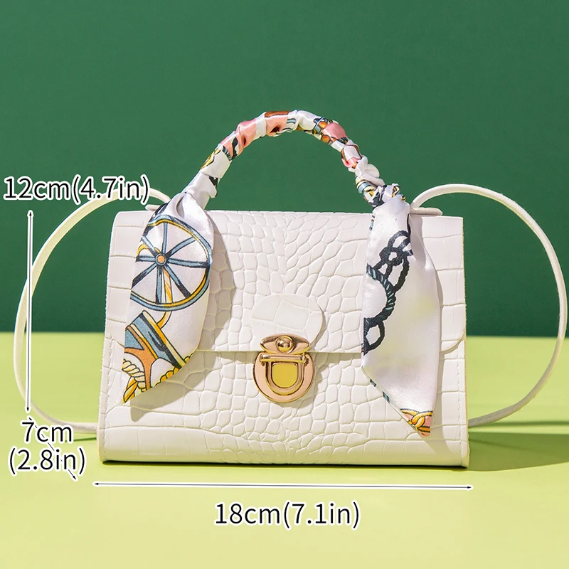 Fashion Crocodile Pattern Small Handbag Women Shoulder Bags 2023 New PU Leather Crossbody Bag for Women Small Messenger Bag