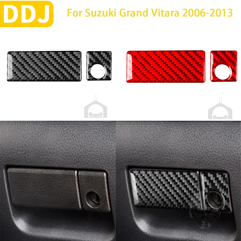 

For Suzuki Grand Vitara 2006 2007 2008 2009 2010 2011 2012 2013 Accessories Carbon Fiber Car Interior Glove Box Handle Sticker