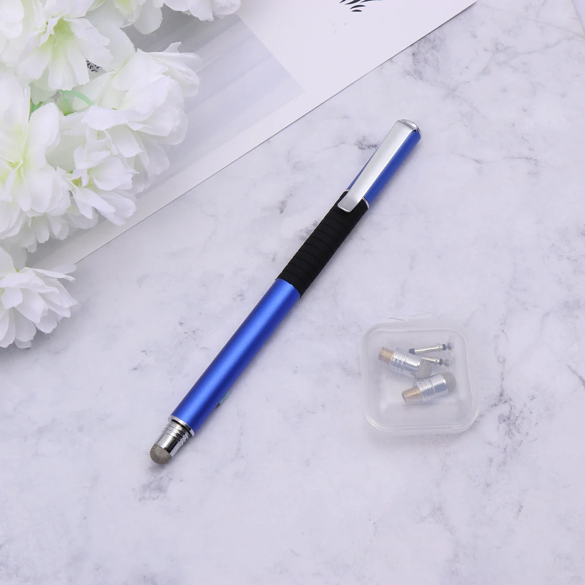 

5pcs Capacitive Stylus Pen Set 2-In-1 Dual Tip Replacement For Tablet Smartphone Writing Drawing Tool Metal Body Touch Screen