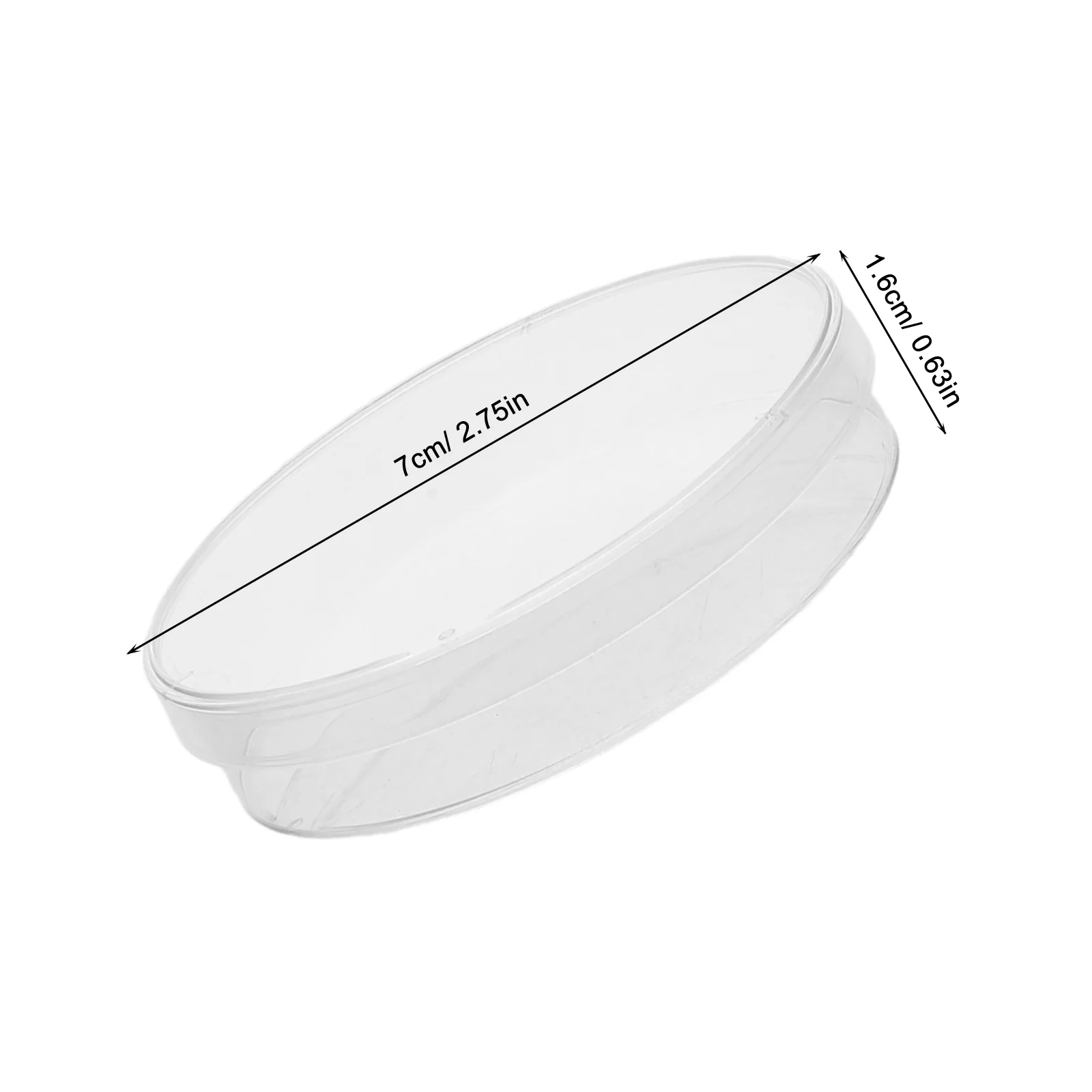 50pcs Cell Culture Dishes 70Mm High Transparency Uniform Cell Distribution Heat Pressure Resistant Petri Plates For Science