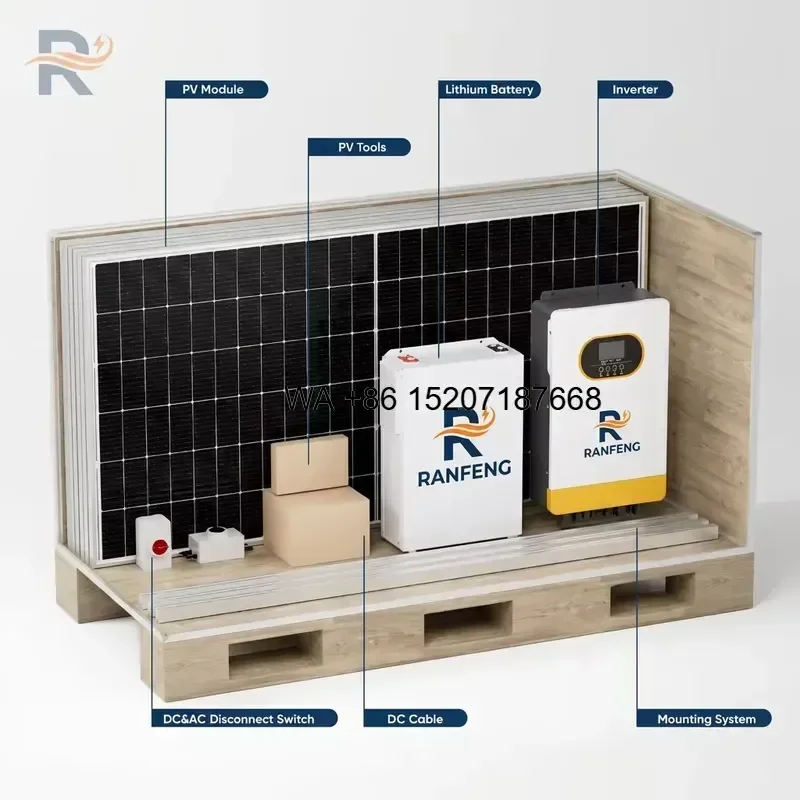 Wmwmnu for Wmwmnu 20kw Off Grid Solar Energy System 30kwh Lithium Battery Storage Full Set Hybrid Home Solar Power