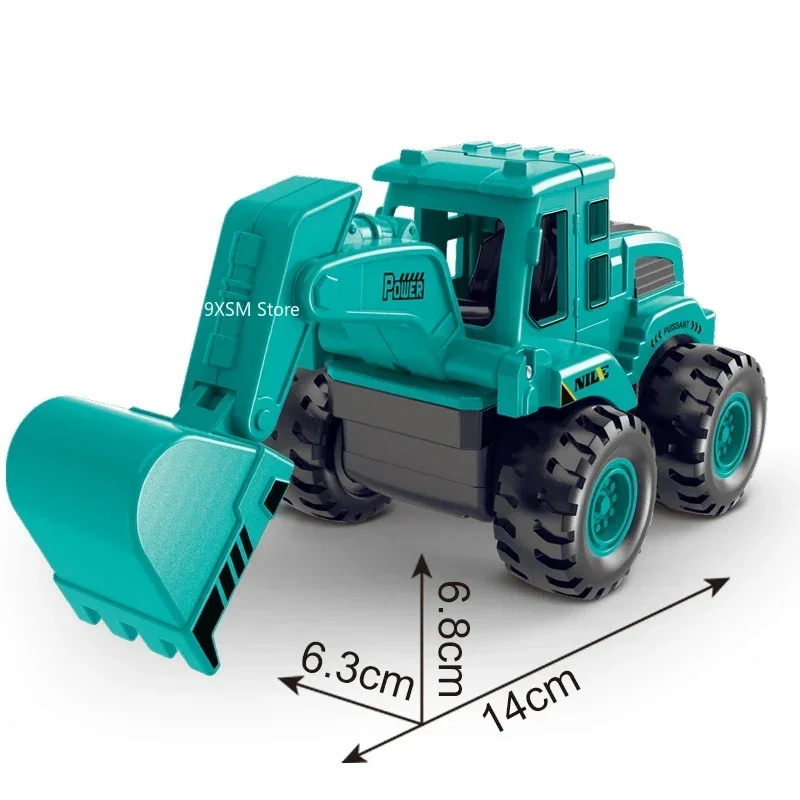 Child\'s Engineering Vehicle Toys Construction Excavator Tractor Bulldozer Fire Truck Models Kids Toy Mini Car Toy Children Gifts