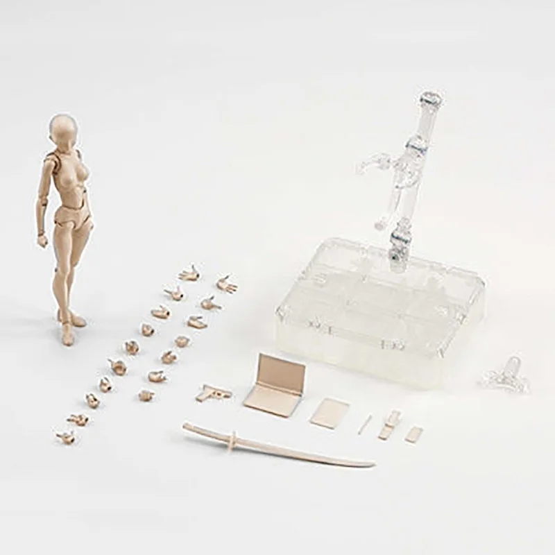 Modèle de Figurine de Dessin, Corps de Figurine d'action en PVC avec Support pour Peindre des Accessoires de Photographie (Femme #14 Modèle de Figurine de Dessin, Corps de Figurine d'action en PVC avec Support pour Peindre des Accessoires de Photographie (Femme #14