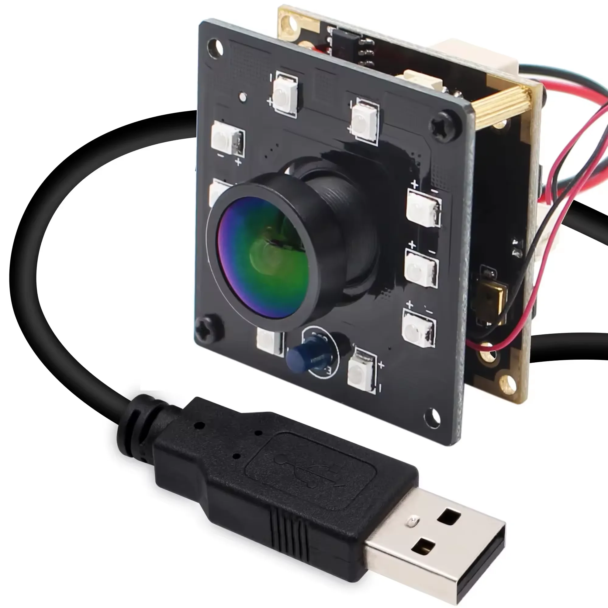 ELP 1080P 30fps 720P60fps USB-cameramodule Nachtzicht met IR Cut LED Board Module Ondersteuning DIY-project voor Linux Raspberry PI