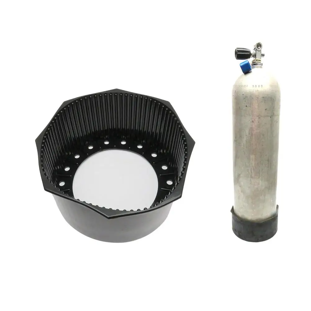 Rubber Cylinder Bottom Holder Diving Bottle Rubber Seat Aluminum Alloy Bottle Base Seat For 12L/11L/7L Gas Cylinder Dropship