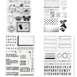 Digital Clear Stamp  Cutting Die Seal For DIY Scrapbooking Clear Stamp Sheets 6558