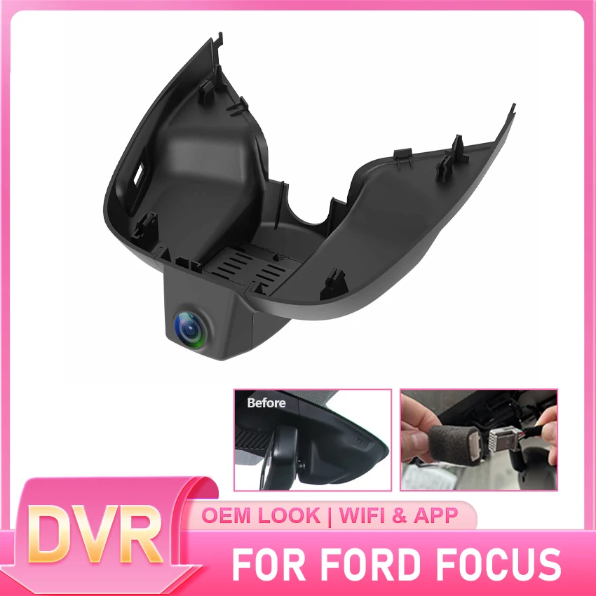 

Новый видеорегистратор Full HD с Wi-Fi и скрытой задней камерой для Ford Focus mk4 2018-2022 годов