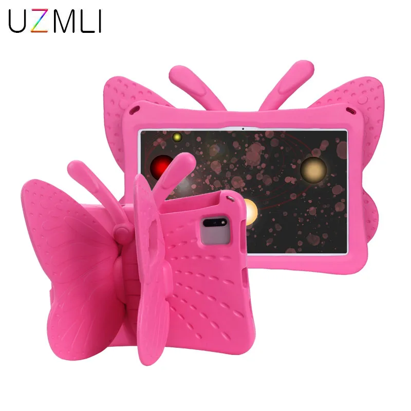 

Милый детский чехол для планшета из ЭВА с 3D бабочкой для Huawei Matepad SE 11 Honor V7 Pro, противоударный, нетоксичный, защитный чехол-подставка