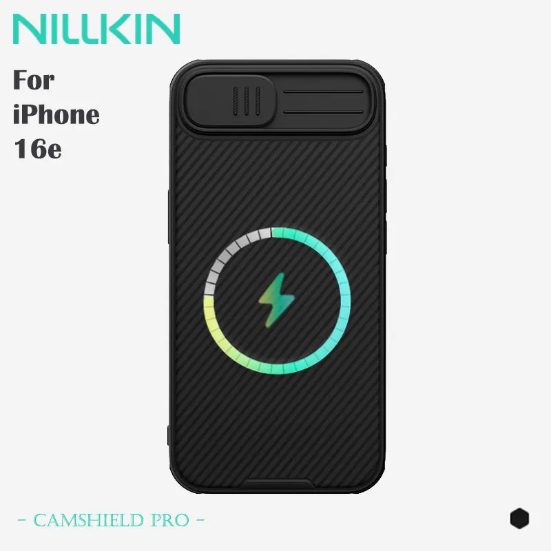 Чехол NILLKIN для iPhone 16e, магнитная функция, защита от царапин, ударопрочность на весь корпус, облегающий чехол из ТПУ/ПК