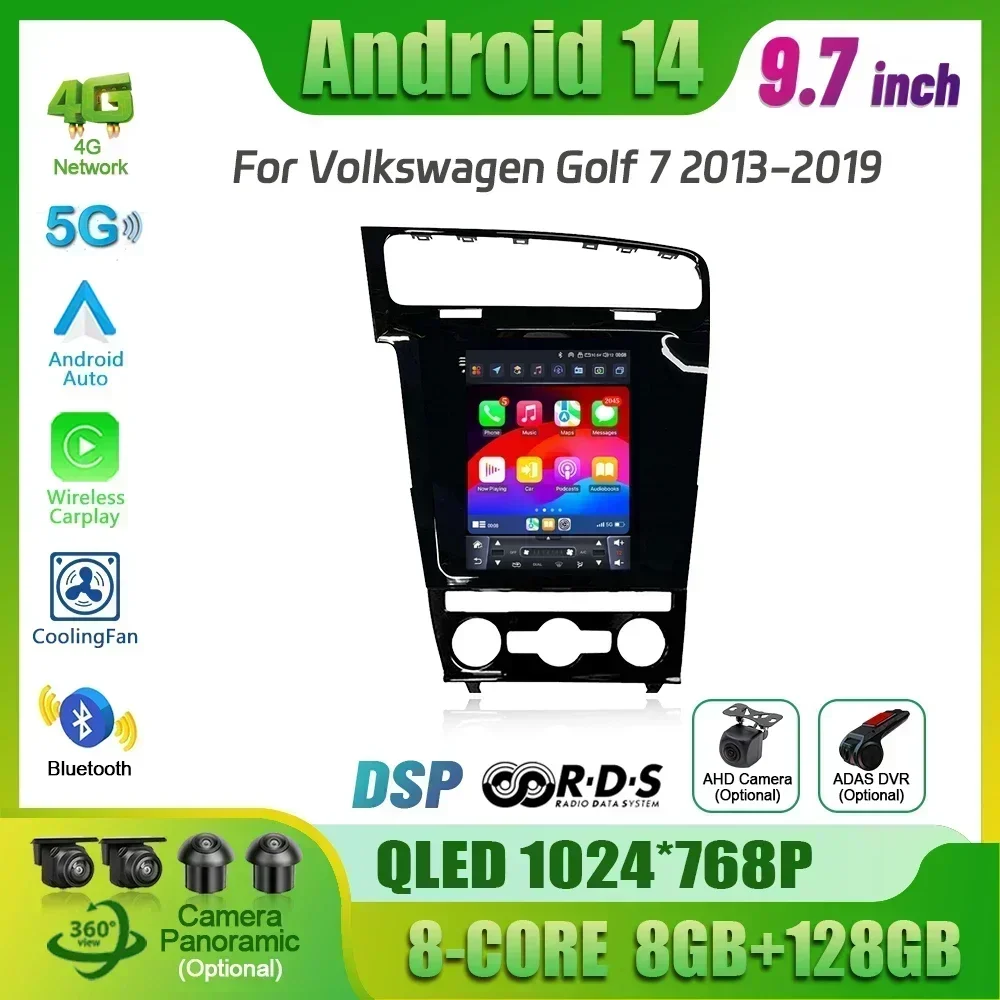 

9.7inch Android 14 For Volkswagen Golf 7 2013-2019 Car Radio Multimedia Intelligent 4G GPS Wireless Carplay Touch Screen