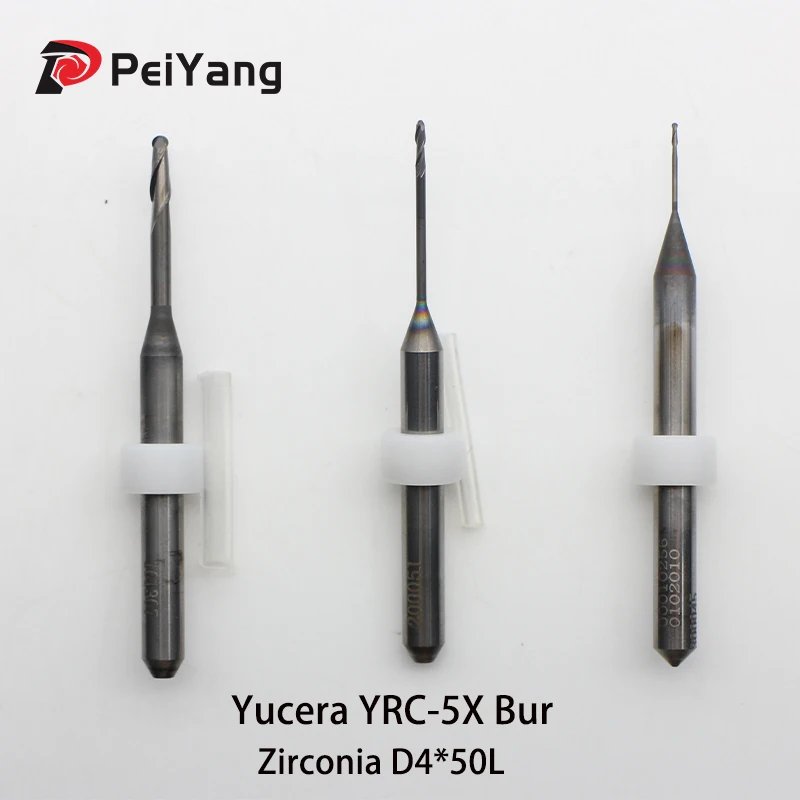 Фрезы Yucera YRC-5X для обработки циркония, сверла 0.6/1.0/2.0 мм, высокое качество