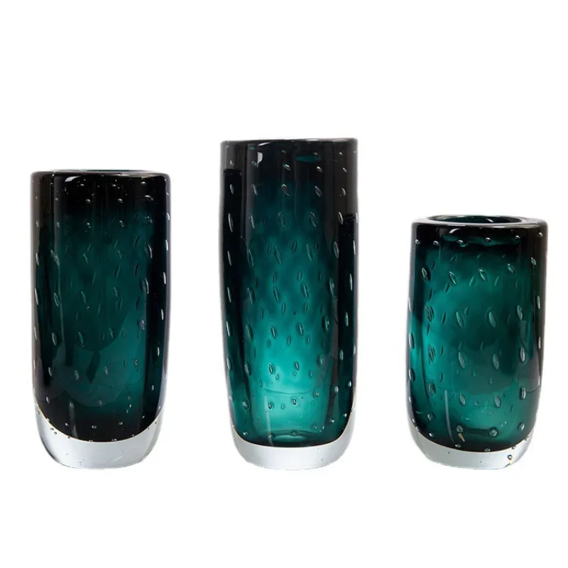 Modern light luxury simple glazed vase flower ware creative craft ornament
