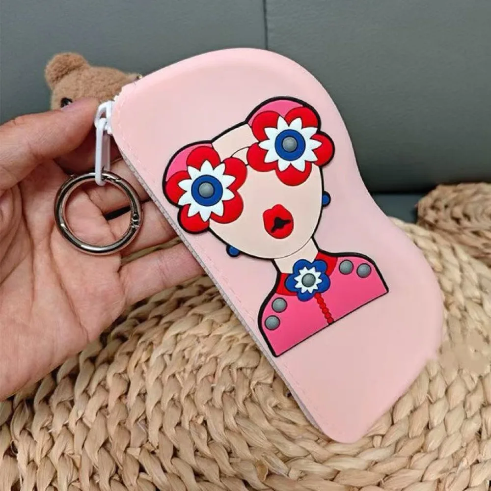 

Multifunctional Silicone Eyeglasses Case Waterproof Cartoon Small Items Bag Dustproof Coin Purse Sunglasses Pouch Male