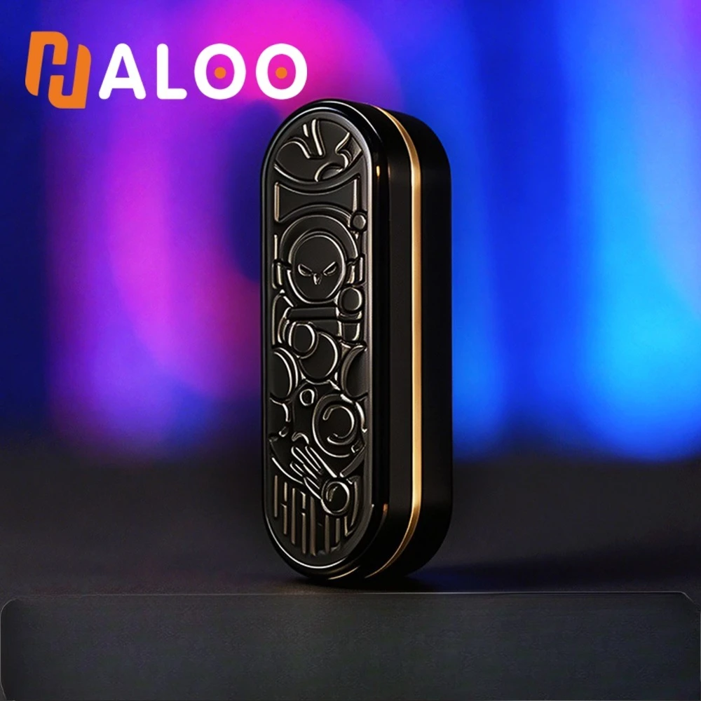 HALOOPLAYER Астронавт, игрушка-антистресс из нержавеющей стали, магнитный механический трек с шариками, карточка для нажатия пальцами