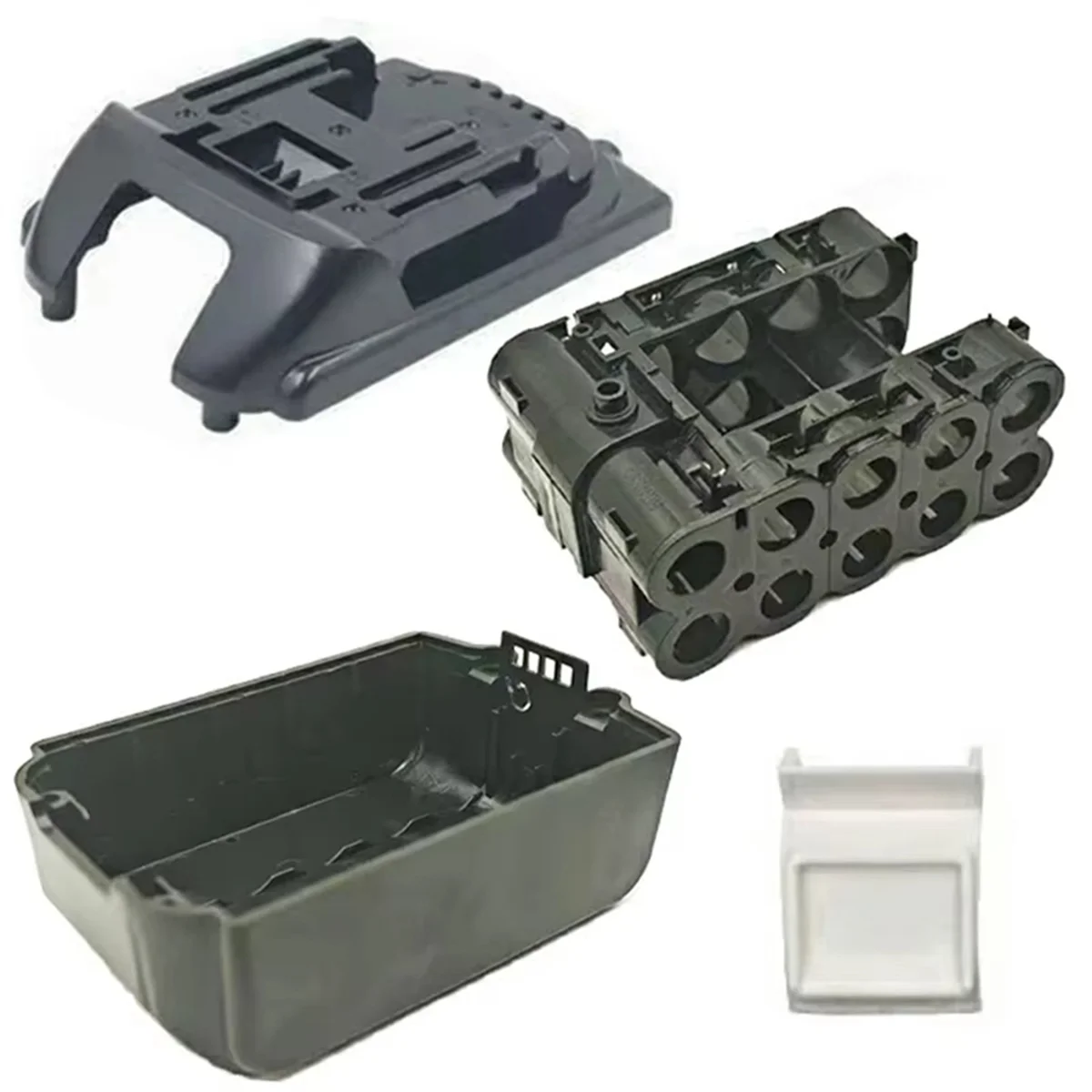 A83Z BL1830B Lithium Ion Battery Case 10X18650 for 18V Li-Ion Battery Pack Box Top Bottom Shell LED Sticker Housings