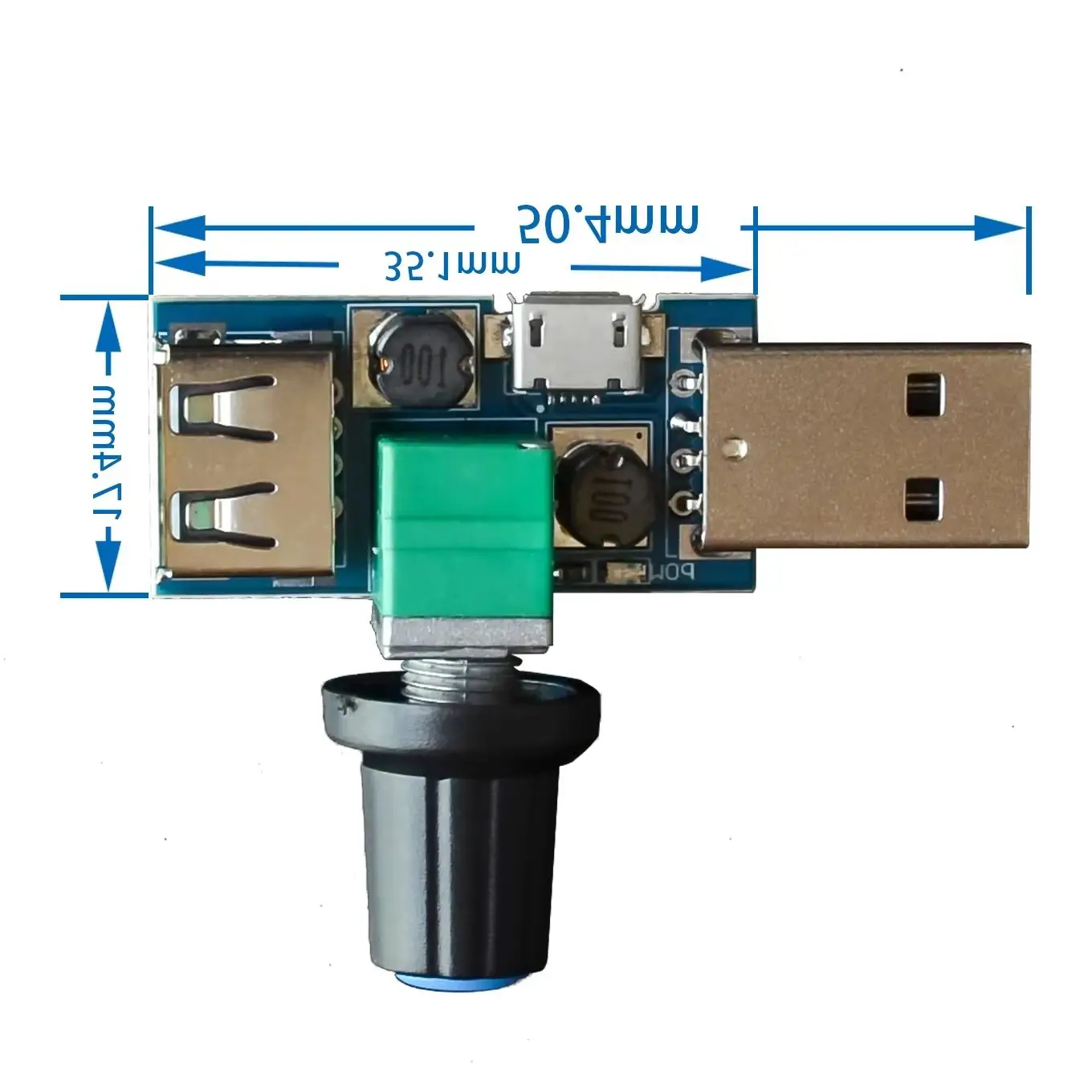 DC- 4V-12V 5W- XY-FS USB Fan Stepless Governor USB- Fan Speed Controller Multi-Gear Auxiliary Cooling Tool