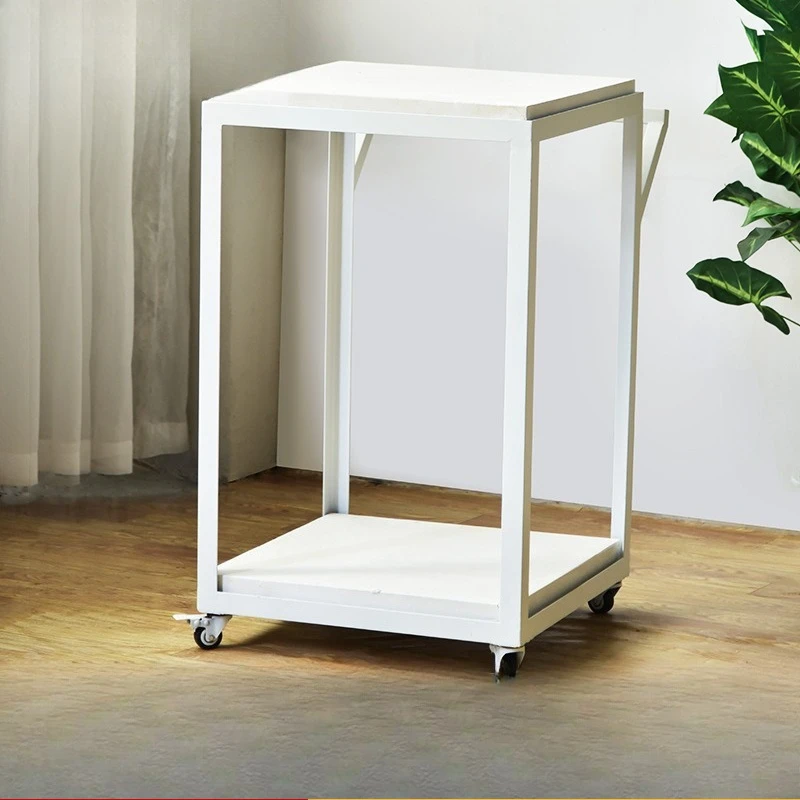Gypsum cart Double-layer thickened structure Free moving clay sculpture carving Manual cart Push billet cart