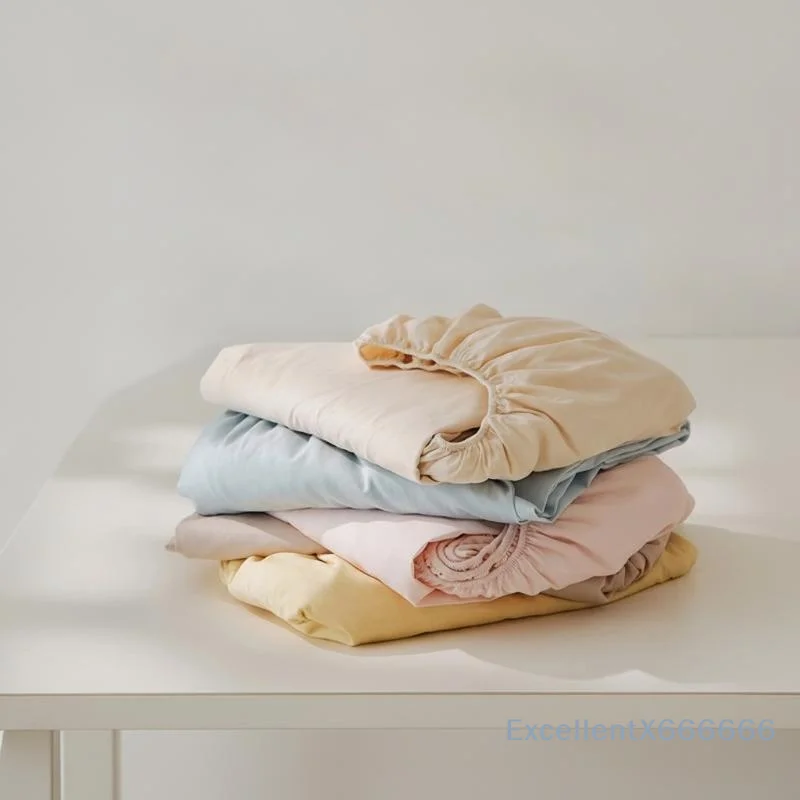 Breathable Soft Fitted Mattress Cover Light Grey Brushed Twill Fabric Durable Anti-Slip Bed Cover for Holiday Rental Home