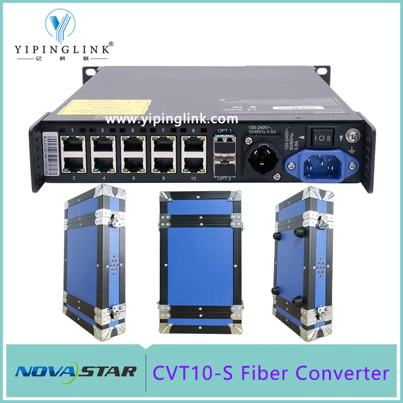 Hot Sale Novastar CVT10-S Fiber Converter Video Processor With Flight Case For LED Digital Display