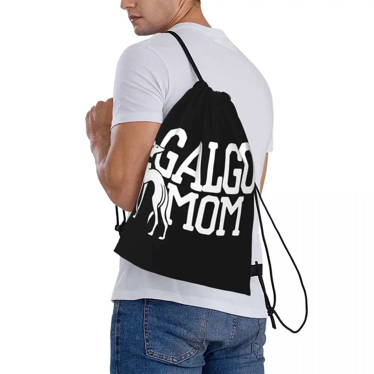 Galgo-mochila portátil multifunción para mamá, bolso con cordón, bolsillo para zapatos, para estudiantes de viaje