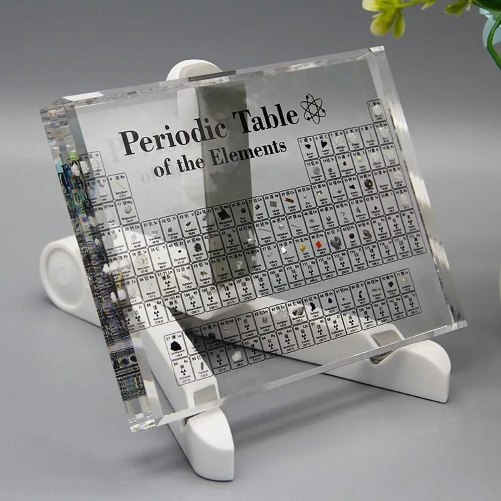 Science Lovers Acrylic Periodic Table of Elements with 83 Elements Prints Periodic Table Display Teaching Tool Classroom