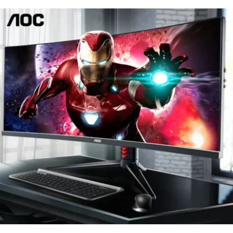 27 polegadas 29 polegadas tela curvada 4k 21:9 monitor WIFI 1500R jogos pc cpu I5 I7 tudo em um computador pc