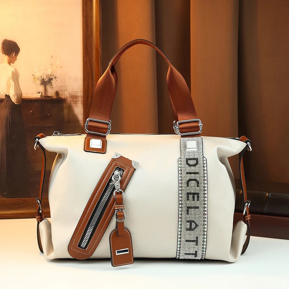 

Сумка-клатч Boston с цветовыми блоками, вместительная сумка через плечо, для ежедневных поездок и прогулок по городу.