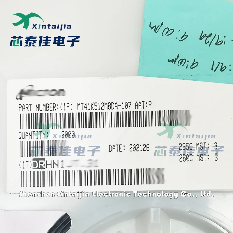 

1 шт. MT41K512M8DA-107AAT:P динамическая оперативная память DDR3 4G FBGA-78, 100% новая и аутентичная, готовая к отправке на складе