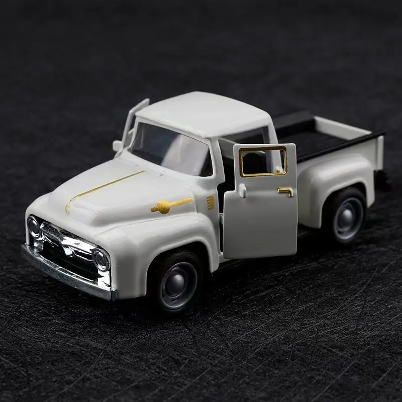 Neue Farbe Klassische Pickup Lkw Auto Modell Legierung Vintage Zurückziehen Diecast Auto Modell Weihnachten Jungen Spielzeug Geschenk Sammlung Dekor
