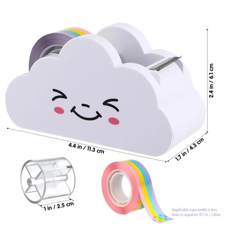 1 Piece Student Handbook Desktop Tape Cutter Cute Packaging Tape Machine Student Supplies