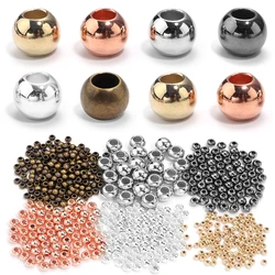 20-200pcs 4-14mm Ball Big Hole Round Beads CCB Loose Spacer Beads For Jewelry Making DIY Bracelet Necklace Supplies Wholesale